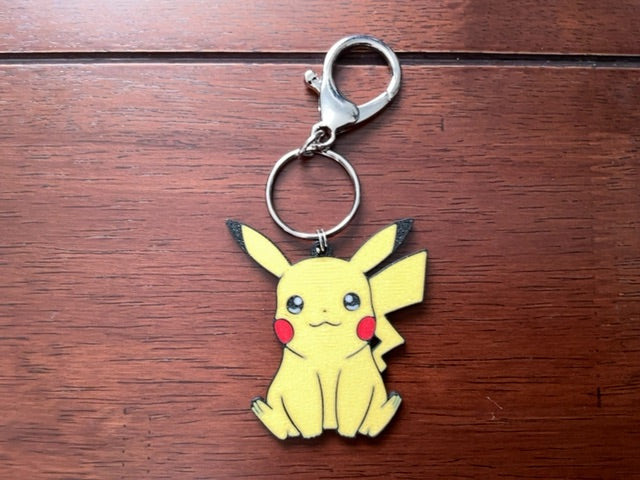 Pikachu Pokemon 3D Print - Lobster Clasp