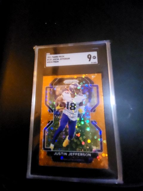 2021 Prizm Justin Jefferson Disco Prizm SGC 9