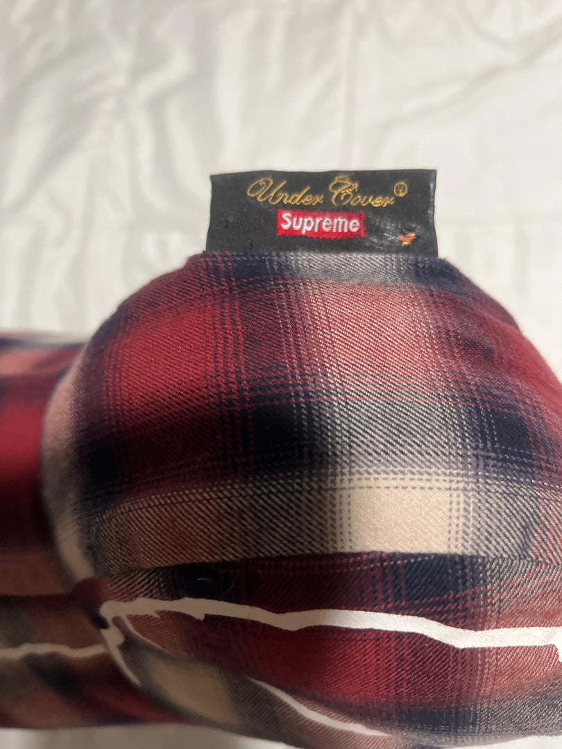 Plaid supreme undercover bear pillow 2015