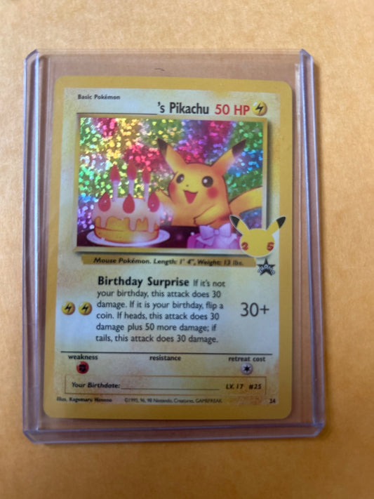 Pikachu Bday