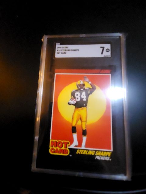 1990 Score Sterling Sharpe Hot Card SGC 7