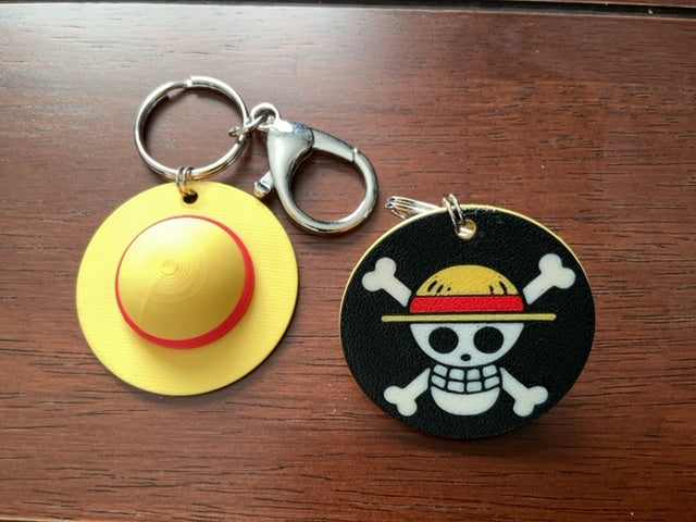 One Piece Straw Hat Jolly Roger 3D Print - Lobster Clasp