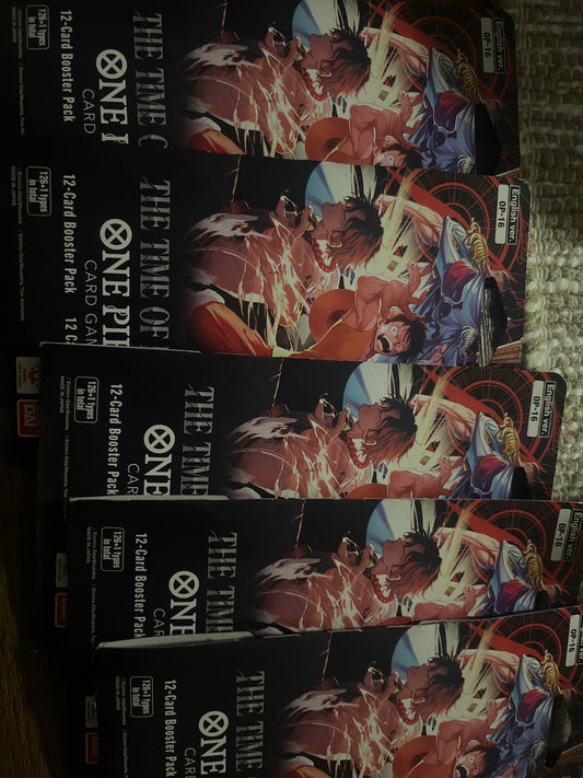 One Piece Card Game OP-16: The Time of Battle Booster Pack (English) – Factory Sealed