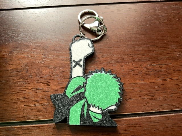Zoro One Piece X on wrist 3D Print - Lobster Clasp