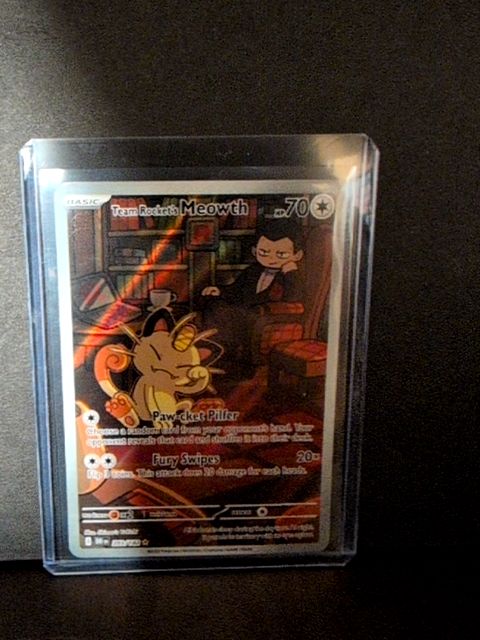 Destined Rivals-Team Rocket’s Meowth 203/182 Illustration Rare