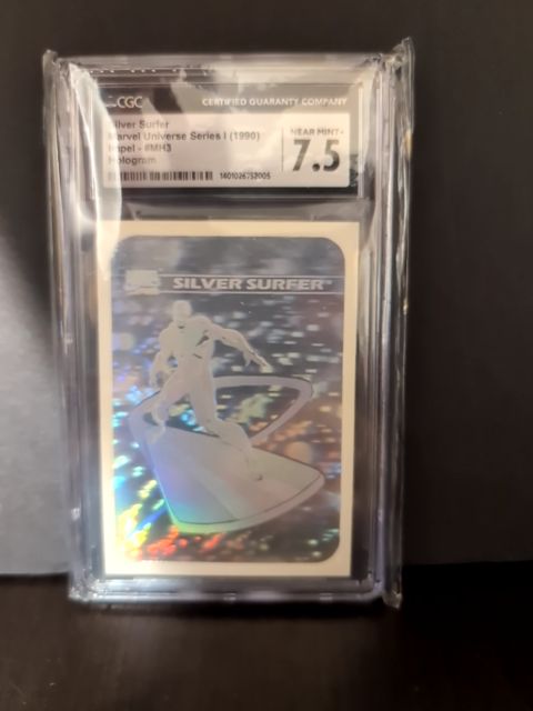 1990 Marvel Universe Silver Surfer MH3 Holo CGC 7.5
