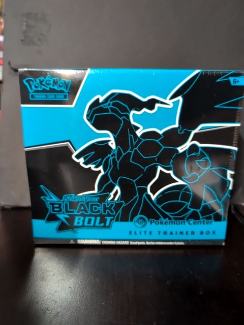 Pokemon TCG SV10.5 Black Bolt Pokemon Center ETB Elite Trainer Box Sealed!