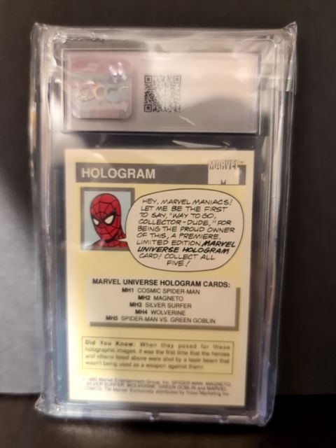 1990 Marvel Universe Silver Surfer MH3 Holo CGC 7.5