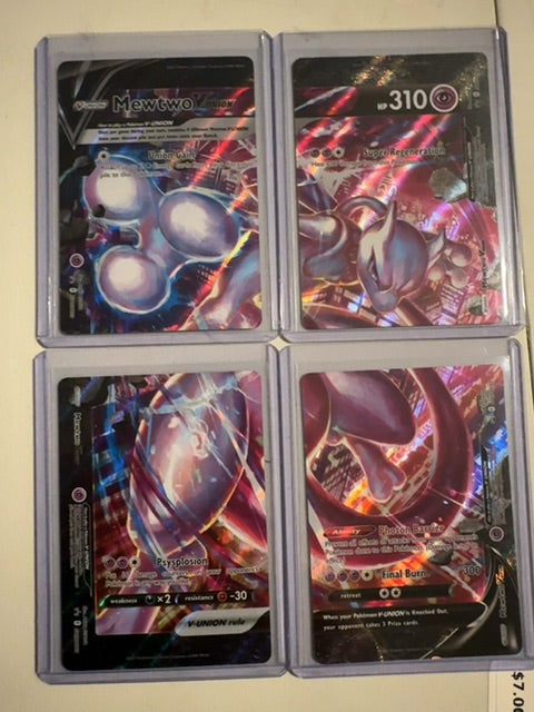 Mewtwo V Union set of 4