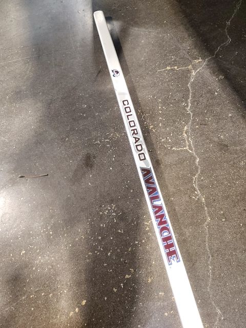 Nate MacKinnon autographed Avalanche hockey stick with certificate