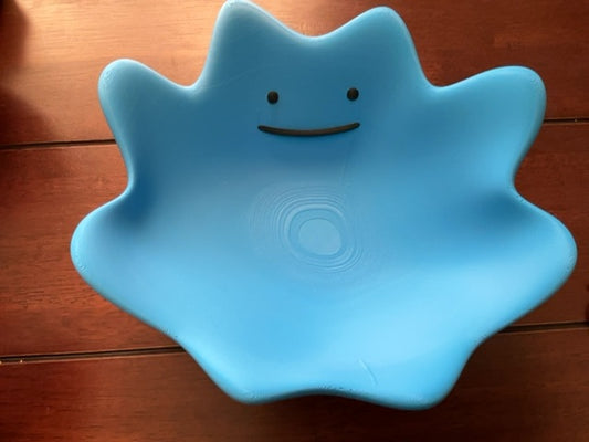 Shiny Blue Ditto Bowl 3D Printed