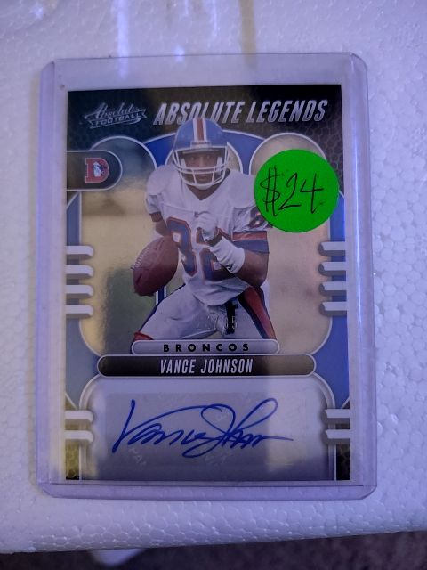2023 Absolute  Vance Johnson autograph