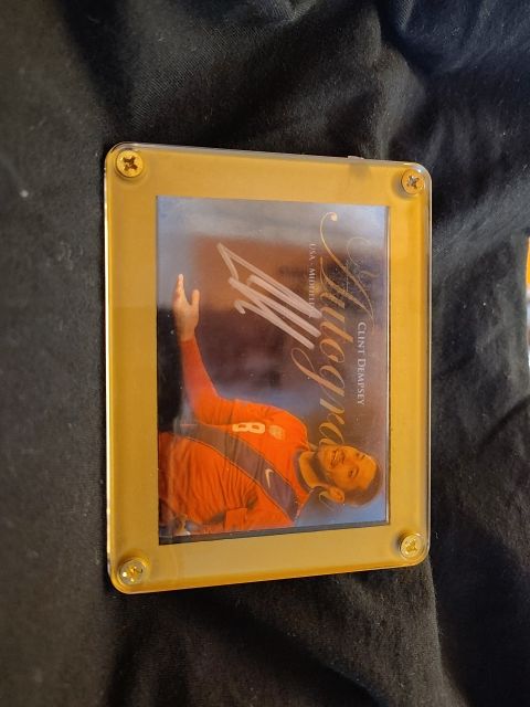 Football Auto blue foil Clint dempsey 39/55