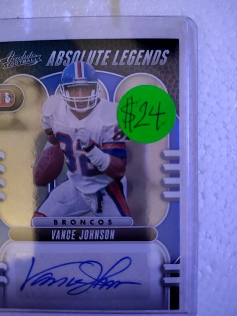 2023 Absolute  Vance Johnson autograph