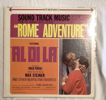 Rome Adventure Soundtrack Music Vinyl Lp (1962)