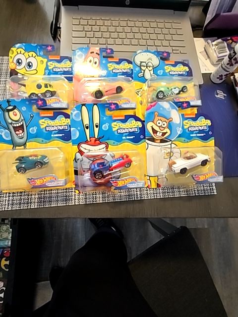 Hot Wheels "Sponge Bob SQUAREPANTS" SET OF 6