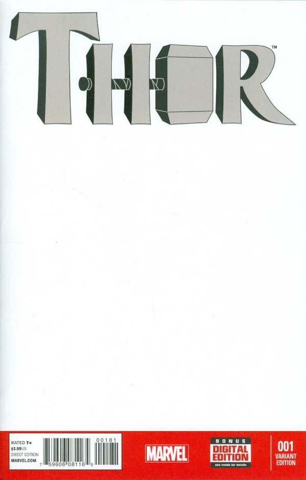 Thor #1 (2014)) Blank Variant