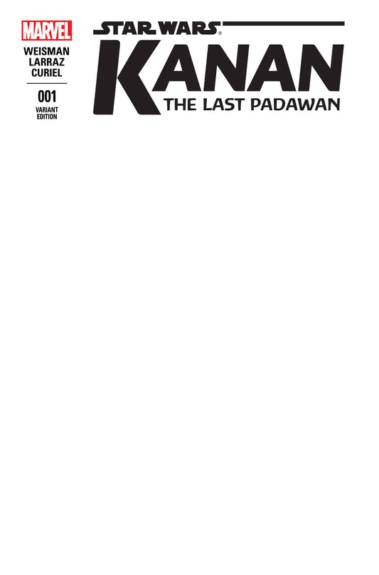 Kanan - The Last Padawan #1 Blank Variant