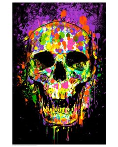 Splatter Skull Blacklight (Non Flocked)