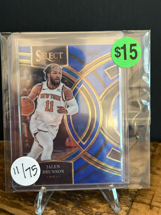 JALEN BRUNSON SELECT 11/75 JERSEY MATCH