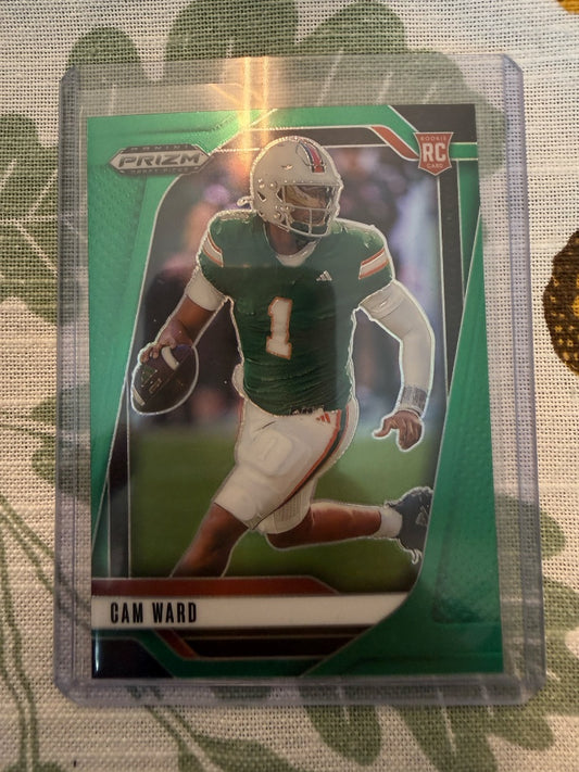 Cam Ward Green Prizm RC 2025