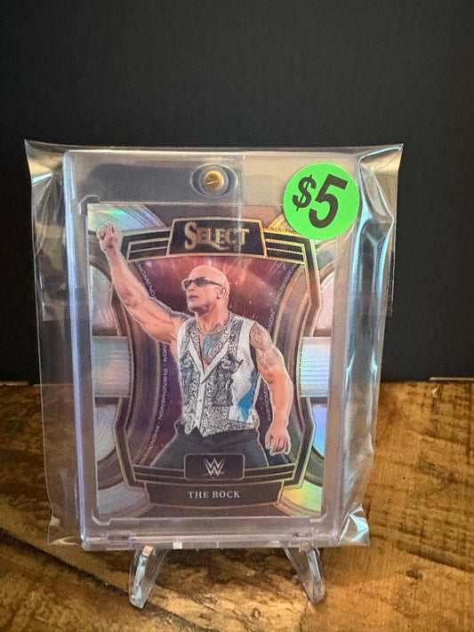 WWE THE ROCK SELECT SILVER PRIZM