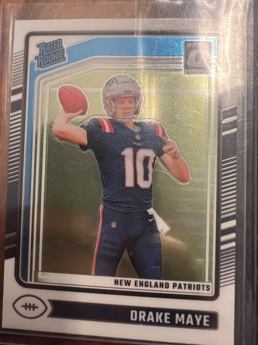 Sports Card Drake Maye Rated Rookie 2024