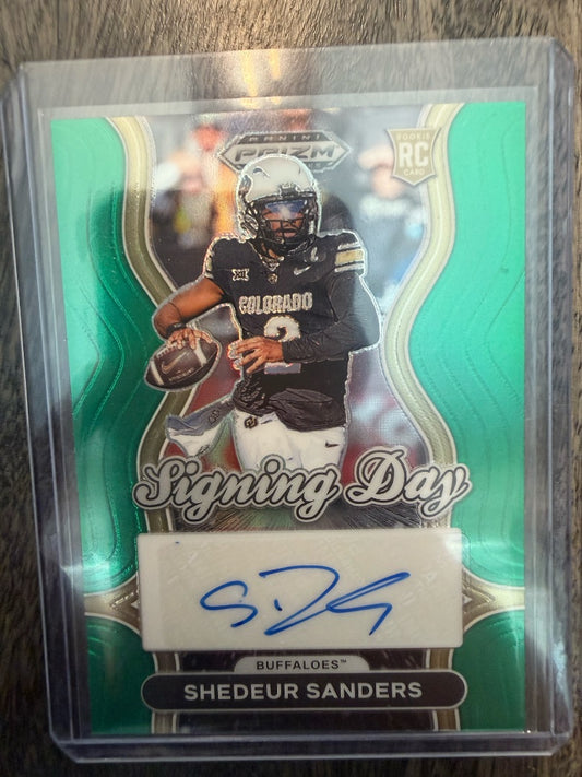 Shedeur Sanders RC Auto Signing Day
