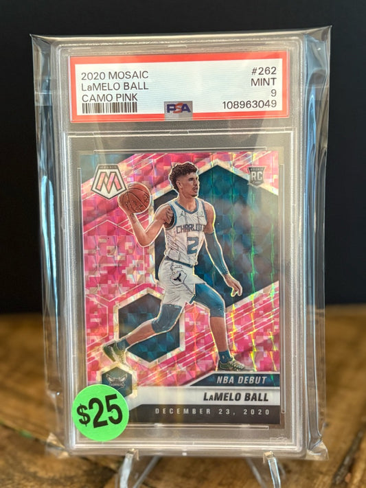 Lamelo Ball RC Camo Pink PSA 9