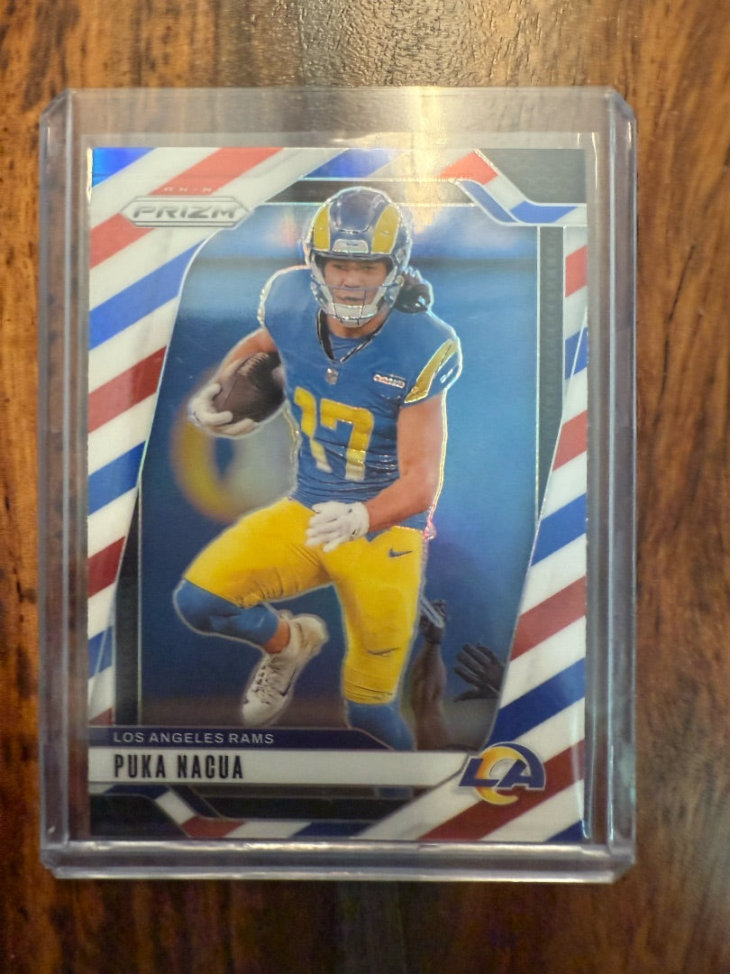 Puka Nacua Red White and Blue