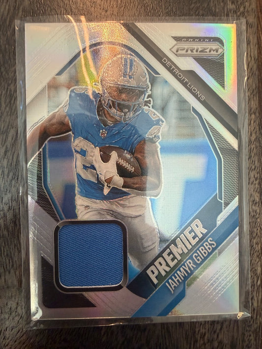 Jahmyr Gibbs Patch Silver Prizm