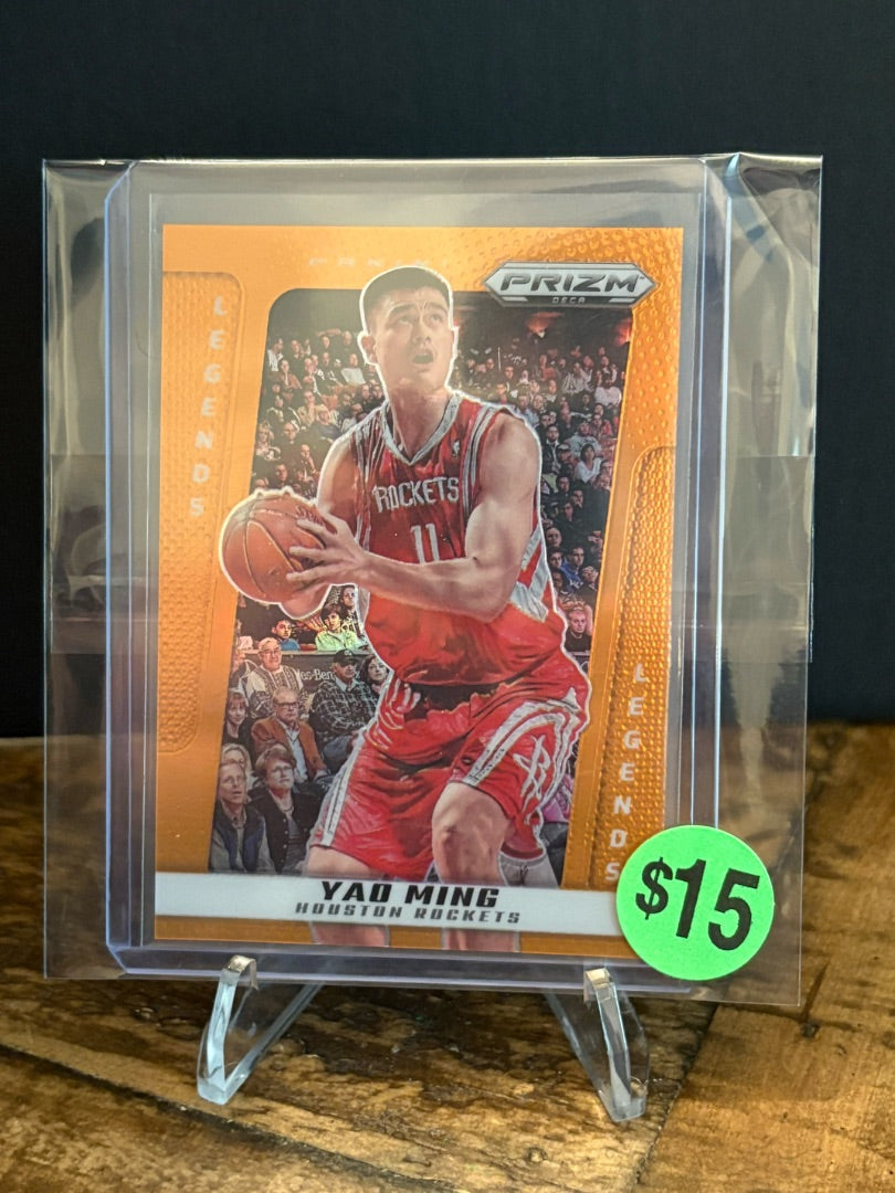 YAO MING PRIZM LEGENDS ORANGE /49