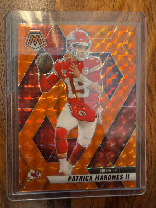 Patrick Mahomes Orange Prizm 117/199