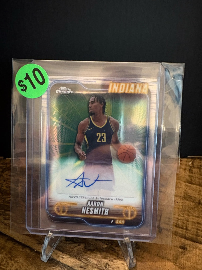 AARON NESMITH TOPPS CHROME AUTO